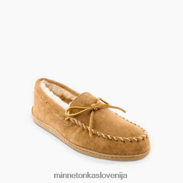 Minnetonka moški trdi podplat iz ovčje kože moc D06PXJ402 obutev zlata porjavelost