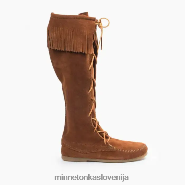 Minnetonka moški sprednji čipkasti škorenj do kolen D06PXJ441 obutev rjav