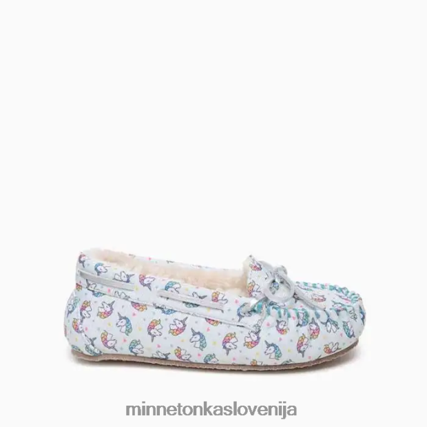 Minnetonka otroci samorog moc D06PXJ510 obutev potisk modrega samoroga