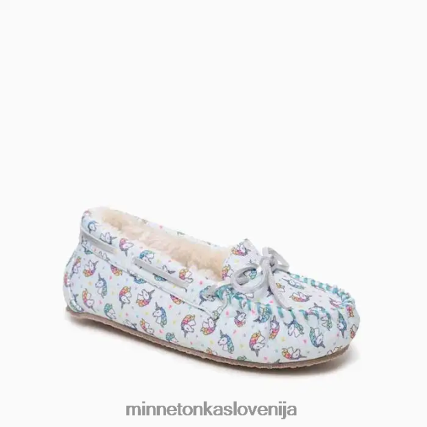 Minnetonka otroci samorog moc D06PXJ510 obutev potisk modrega samoroga