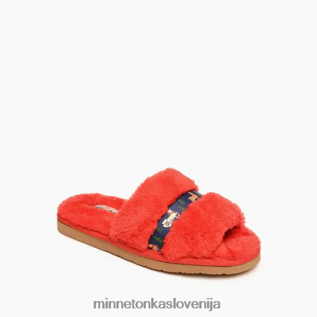 Minnetonka otroci severni jelen lizzie D06PXJ507 obutev rdeči severni jelen