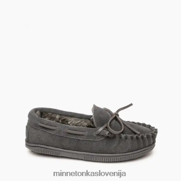 Minnetonka otroci trdi podplat s plastjo D06PXJ498 obutev oglje