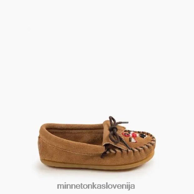 Minnetonka otroci thunderbird moc D06PXJ462 obutev taupe