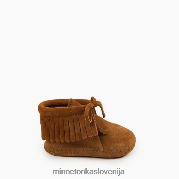 Minnetonka otroci škorenj z resicami D06PXJ488 obutev rjav