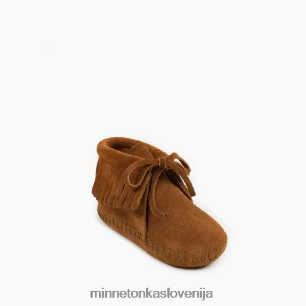 Minnetonka otroci škorenj z resicami D06PXJ488 obutev rjav