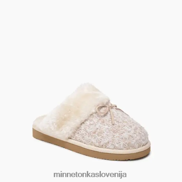 Minnetonka ženske flurry scuff D06PXJ304 obutev krema