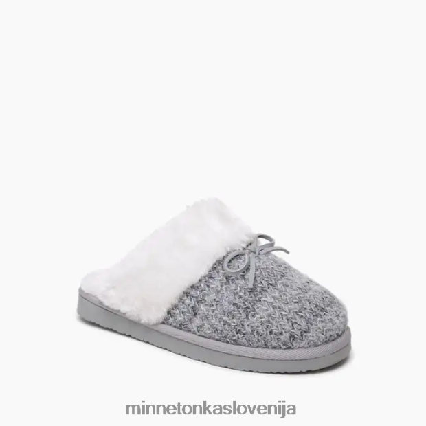 Minnetonka ženske flurry scuff D06PXJ305 obutev siva