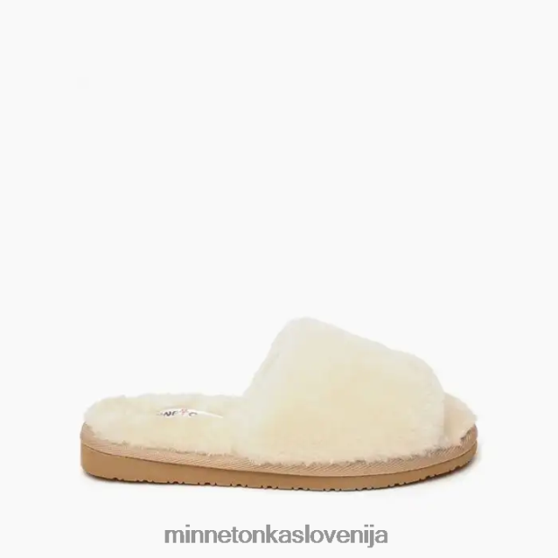 Minnetonka ženske odprt drsnik iz ovčje kože D06PXJ259 obutev naravno