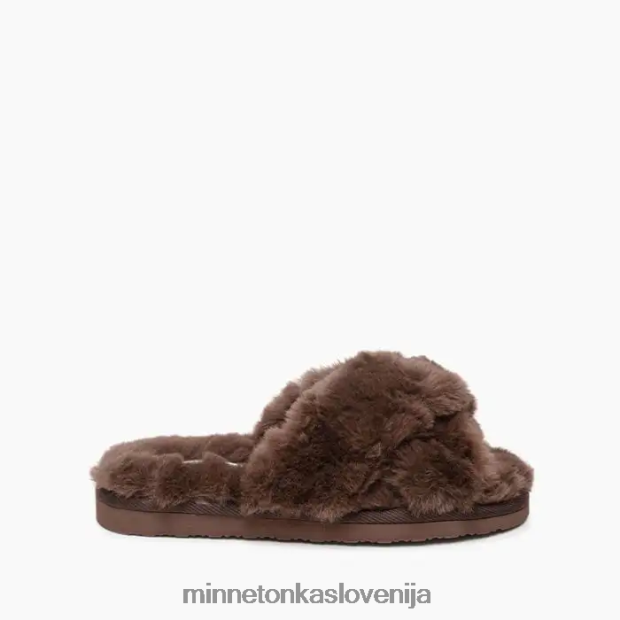 Minnetonka ženske teddy prečni trak D06PXJ301 obutev kakav