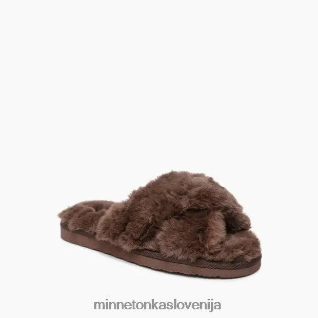 Minnetonka ženske teddy prečni trak D06PXJ301 obutev kakav