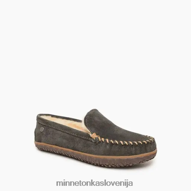 Minnetonka ženske terese iz ovčje kože D06PXJ143 obutev oglje