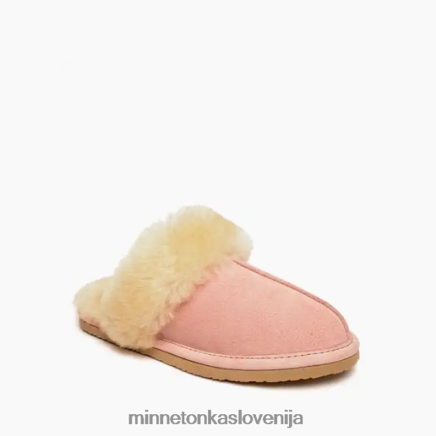 Minnetonka ženske tobogan iz ovčje kože D06PXJ237 obutev roza rdečilo
