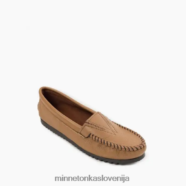 Minnetonka ženske sprednja stran jelenje kože D06PXJ122 obutev moka