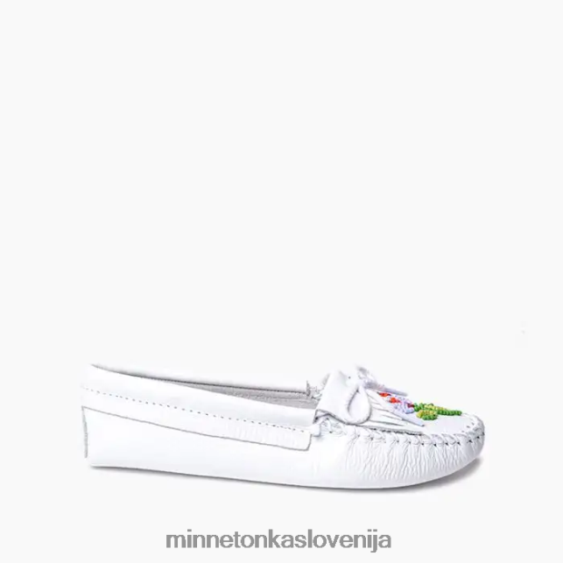 Minnetonka ženske ziigwan waabigwan mehki podplat moc D06PXJ141 obutev bela