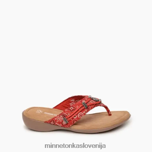 Minnetonka ženske silverthorne 360 D06PXJ160 obutev rdeča bandana