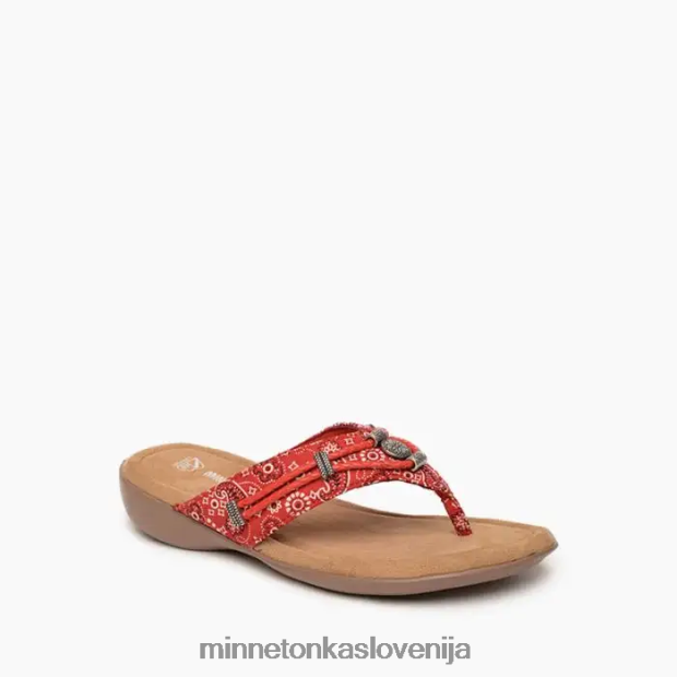 Minnetonka ženske silverthorne 360 D06PXJ160 obutev rdeča bandana